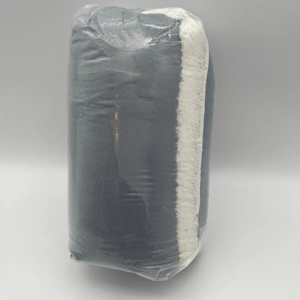 Smiry Waterproof Dog Blanket Soft Leakproof Reversible Fleece Grey White‎ 50x60